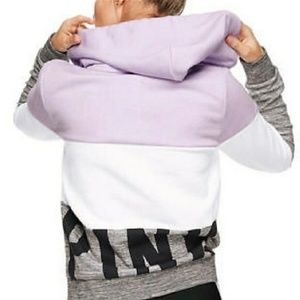 EUC PINK Perfect Full Zip Hoodie Lilac